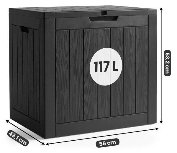 Cutie de grădină 117 L (neagră). Promo -20%. 1152402
