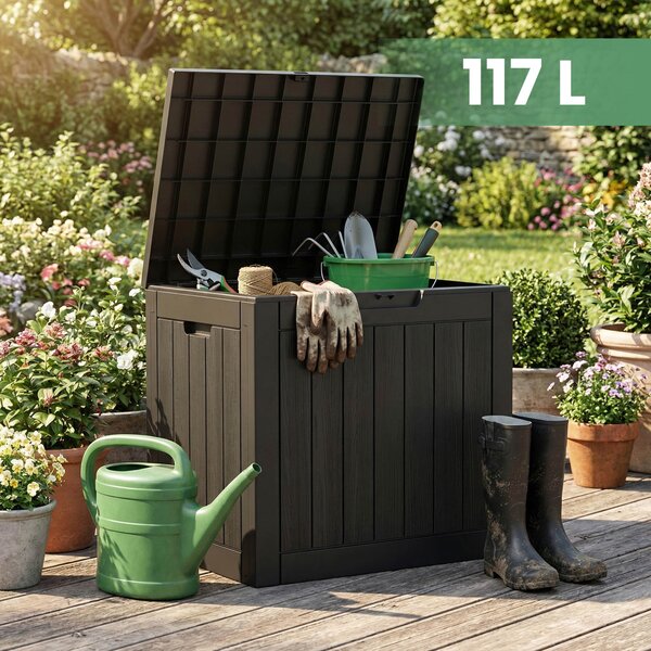 Cutie de grădină 117 L (neagră). Promo -20%. 1152402