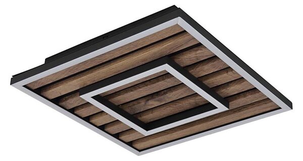 Plafonieră LED Globo 67345D WOODY LED/18W/230V 3000K 30x30 cm