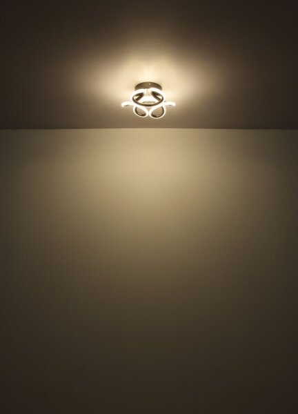 Plafonieră LED Globo 67386-24A MELISAND LED/24W/230V d. 26 cm negru