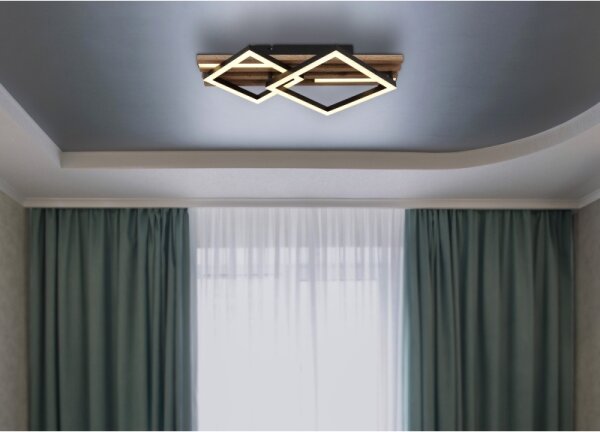 Plafonieră LED Globo 67344D1 OBRIEN LED/25W/230V 3000K 31x47,5 cm