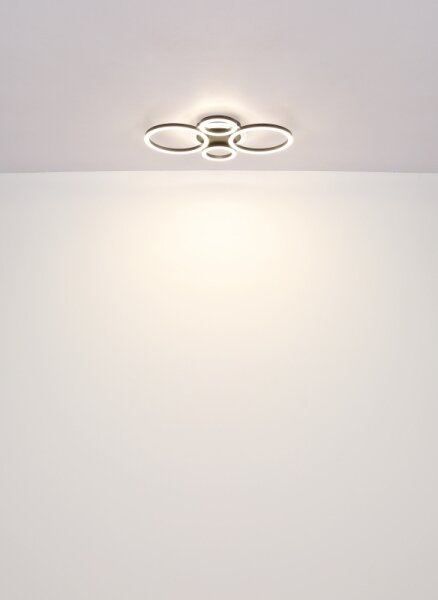 Plafonieră LED Globo 48039-40 LORETTA LED/40W/230V d. 35,5x53 cm negru