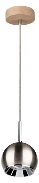 Lustră LED pe cablu Spot-Light 5141174 BALL WOOD 1xGU10/5W/230V stejar mat