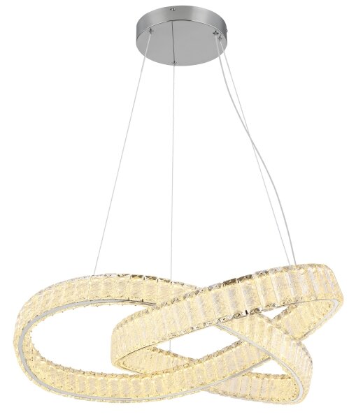 Lustră LED dimabilă pe cablu Globo 67162-110CCT MUCKY 110W/230V d. 78 cm + telecomandă