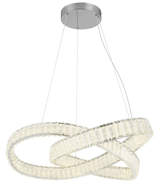 Lustră LED dimabilă pe cablu Globo 67162-110CCT MUCKY 110W/230V d. 78 cm + telecomandă