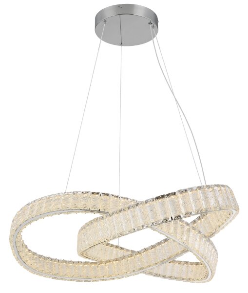 Lustră LED dimabilă pe cablu Globo 67162-110CCT MUCKY 110W/230V d. 78 cm + telecomandă
