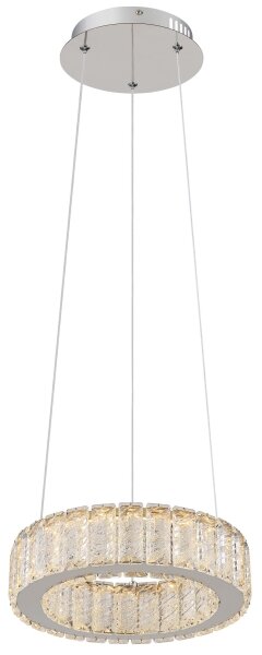 Lustră LED dimabilă pe cablu Globo 67162-30 MUCKY LED/30W/230V d. 30 cm + telecomandă