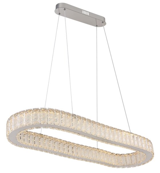 Lustră LED dimabilă pe cablu Globo 67162-58 MUCKY 58W/230V 2700-6000K + telecomandă