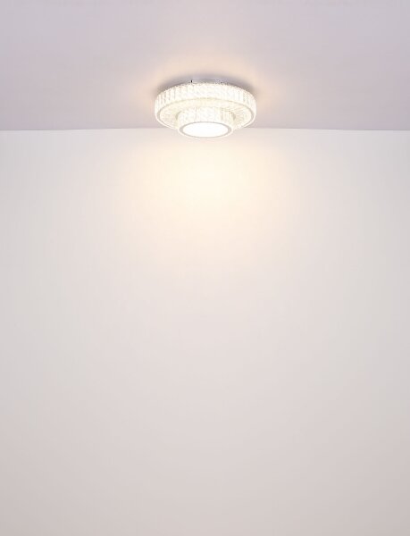 Plafonieră LED dimabilă Globo 67162-50D MUCKY 50W/230V d. 50 cm + telecomandă