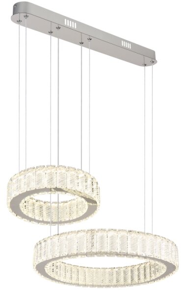 Lustră LED dimabilă pe cablu Globo 67162-80 MUCKY 80W/230V 2700-6000K + telecomandă