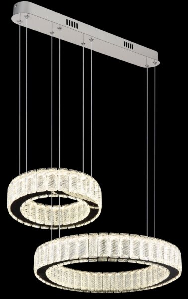 Lustră LED dimabilă pe cablu Globo 67162-80 MUCKY 80W/230V 2700-6000K + telecomandă