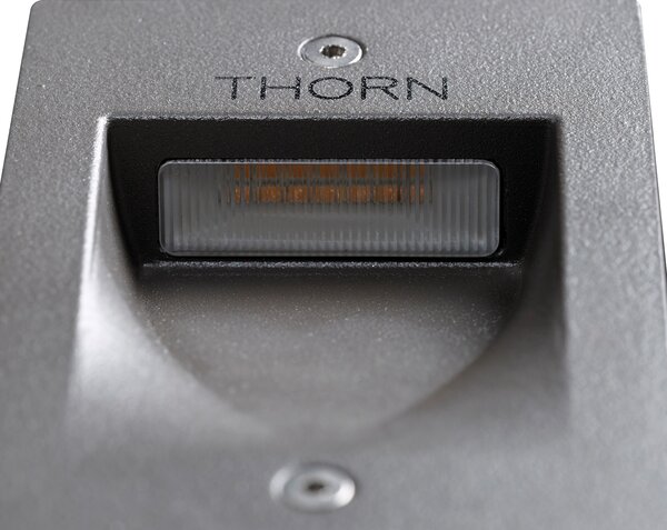THORN Thorn Jalon LED încastrat în perete pentru exterior 4.000K, Gri, Metal, Modern, Luminile încastrate unghiulare