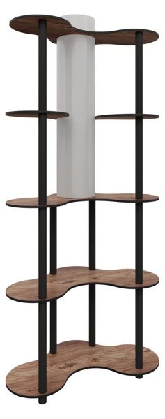 Lampadar cu rafturi 1xE27/40W/230V 150 cm negru/maro