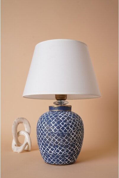 Lampă de masă 1xE27/40W/230V albastru