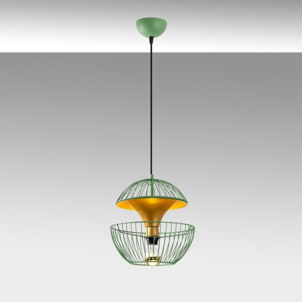 Lustră pe cablu TELMANDER 1xE27/40W/230V verde