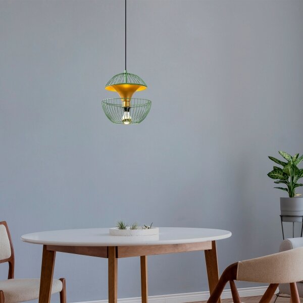 Lustră pe cablu TELMANDER 1xE27/40W/230V verde