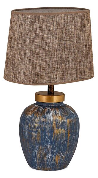Lampă de masă 1xE27/40W/230V albastru/bej
