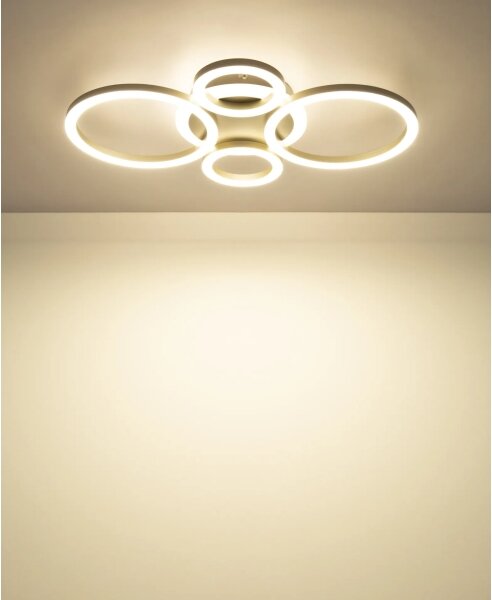 Globo 48039-40CO -LED Plafonier LORETTA LED/40W/230V 35,5x53 cm alamă