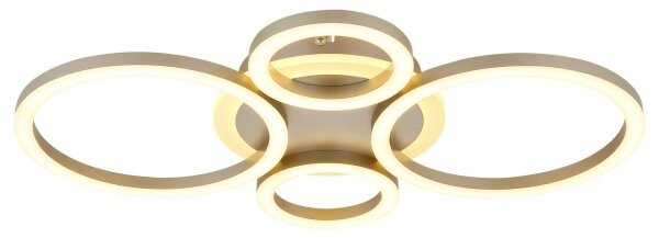 Globo 48039-40CO -LED Plafonier LORETTA LED/40W/230V 35,5x53 cm alamă