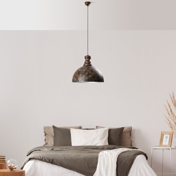Lustră pe cablu KURE 1xE27/40W/230V d. 40 cm gri