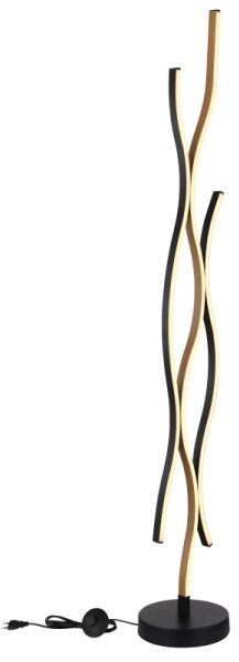 Lampadar LED Globo 67206SW GERONIMO LED/28W/230V 3000K negru/auriu