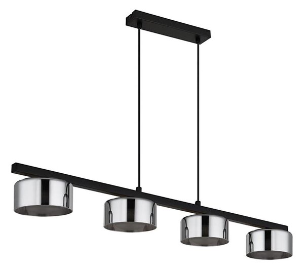 Lustră LED pe cablu Globo 16055-4HS HIGGINS 4xGX53/6W/230V fumuriu/negru