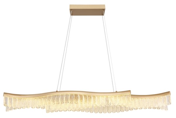 Lustră LED pe cablu Globo 67348HG JULIET LED/35W/230V 3200K auriu