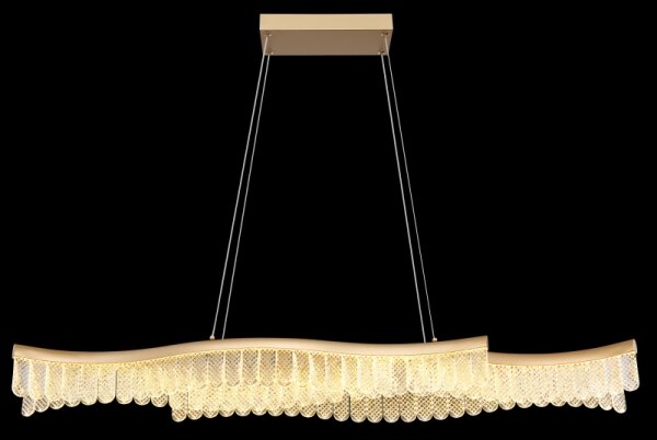 Lustră LED pe cablu Globo 67348HG JULIET LED/35W/230V 3200K auriu