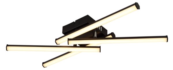 Plafonieră LED Globo 67342-24 KIRINA LED/24W/230V 3000K negru
