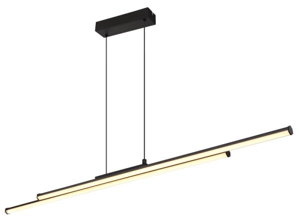 Lustră LED pe cablu Globo 67342-24H KIRINA LED/24W/230V 3000K negru