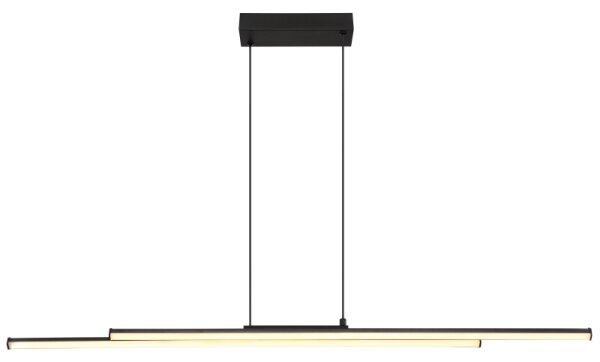 Lustră LED pe cablu Globo 67342-24H KIRINA LED/24W/230V 3000K negru