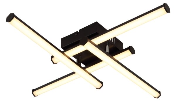Plafonieră LED Globo 67342-24 KIRINA LED/24W/230V 3000K negru