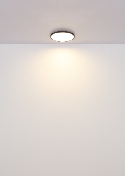 Plafonieră LED Globo 41566-15S NIELSEN LED/15W/230V d. 23 cm negru