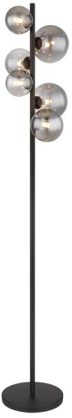 Lampadar LED Globo 56133-6S RIHA 6xG9/3,5W/230V fumuriu/negru