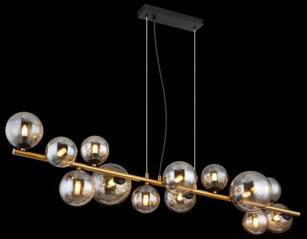 Globo 56135-13H - Lustru LED pe cablu RIHA 13xG9/3,5W/230V alamă