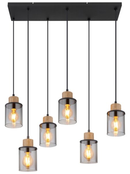 Lustră pe cablu Globo 15707-6H REID 6xE27/15W/230V