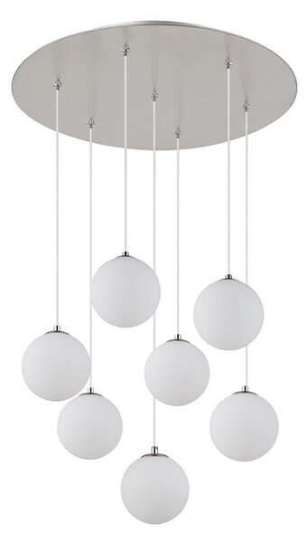 Lustră LED pe cablu Globo 56140-7H RIHA 7xG9/3,5W/230V alb
