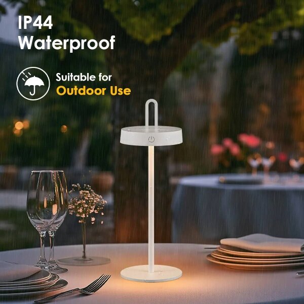 Lampă de masă LED tactilă, reglabilă, reîncărcabilă pentru exterior SHINE LED/1,5W/3,7V 3000 mAh IP44 albă