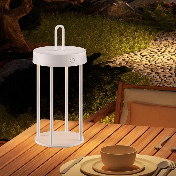 Lampă de masă tactilă LED, dimabilă, reîncărcabilă, pentru exterior GENTLE LED/1,5W/3,7V 3000 mAh IP44 albă
