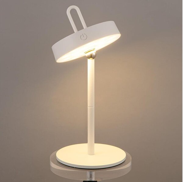 Lampă de masă LED, reglabilă, reîncărcabilă, pentru exterior, cu control tactil GENTLE LED/1,5W/3,7V 3000 mAh IP44 albă