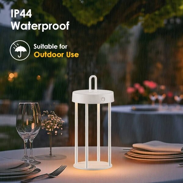 Lampă de masă tactilă LED, dimabilă, reîncărcabilă, pentru exterior GENTLE LED/1,5W/3,7V 3000 mAh IP44 albă