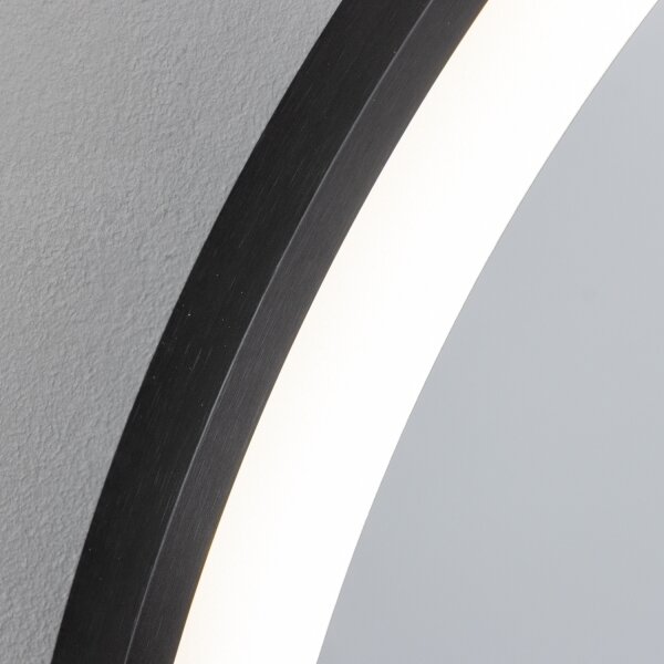 BRILAGI - Oglindă LED de baie ASTI LED/19W/230V 60 cm neagră IP44 CRI 90 dimmabilă + CCT