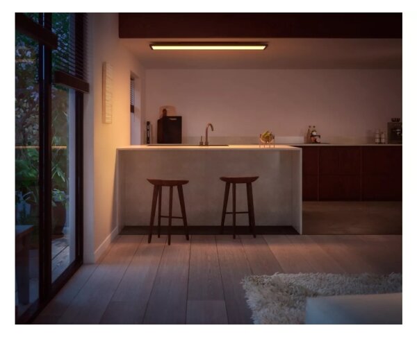 Plafonieră LED dimabilă Philips Hue AURELLE LED/39W/230V 120x30 cm negru