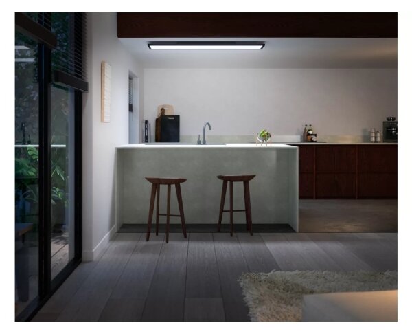 Plafonieră LED dimabilă Philips Hue AURELLE LED/39W/230V 120x30 cm negru