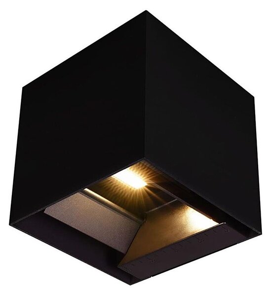 LED lampă solară de perete cu senzor, 9W, 3,7V, 3000/4000/5000K, IP65, negru