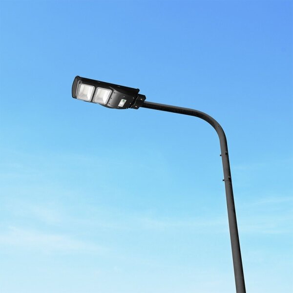 Lampă LED stradală solară dimabilă LED/8W/3,2V 6000K IP65 9000 mAh + telecomandă