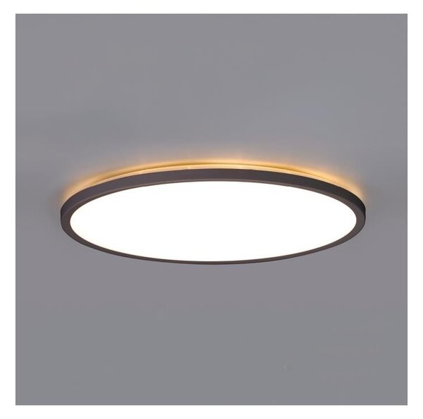 Plafonieră LED cu senzor pentru baie NIVERA LED/24W/230V IP54 d. 30 cm negru + telecomandă