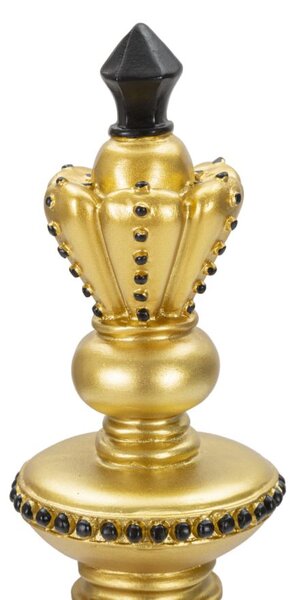 Mauro Ferretti Figurina Rege Sah Aurii Si Negru cm Ø 11X32,5 | Aosom Romania