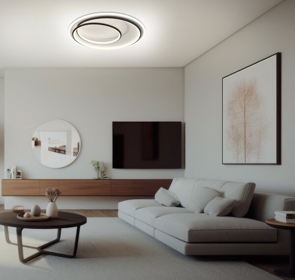 Brilagi - Plafonieră LED dimabilă FLARE LED/38W/230V 3000-6000K + telecomandă