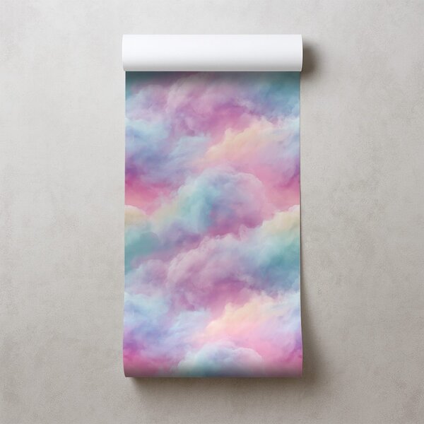 Tapet nori pastel curcubeu